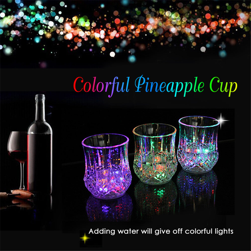 Creative Light Up LED Cups Automatic Flashing Drinking Cup Mugs Color Changing Beer Whisky Glass Cup For Bar Club Party Supplies